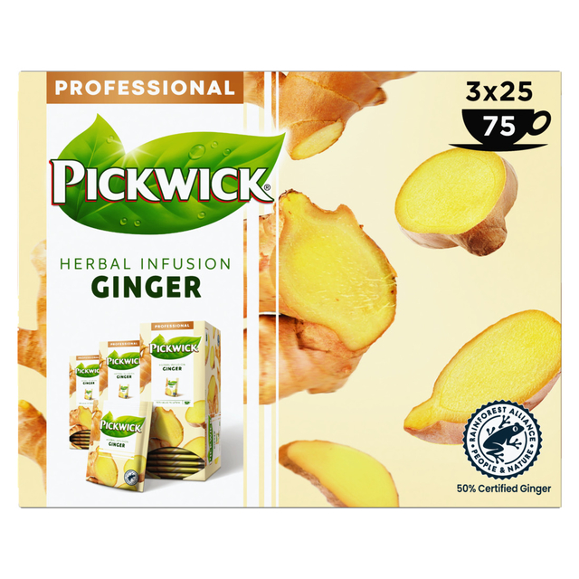 Thee Pickwick ginger 25x1.5gr afbeelding