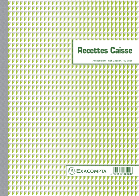 Ontvangstboek Exacompta Manifold ontvangsten dupli 50vel Frans