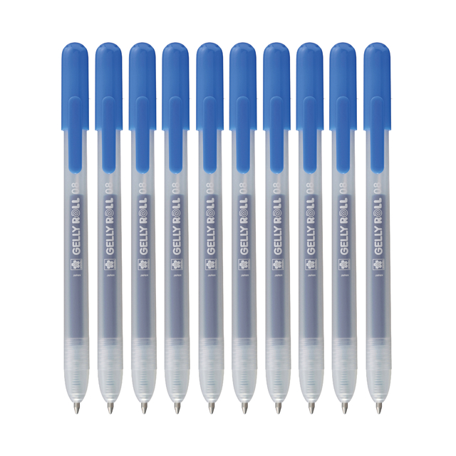 Gelschrijver Sakura Gelly Roll Classic 08 klikfunctie setà 10 stuks blauw afbeelding