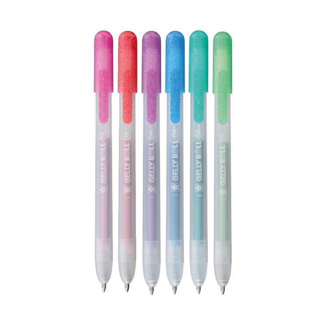 Gelschrijver Sakura Gelly Roll Metallic 08 klikfunctie setà 6 kleuren afbeelding