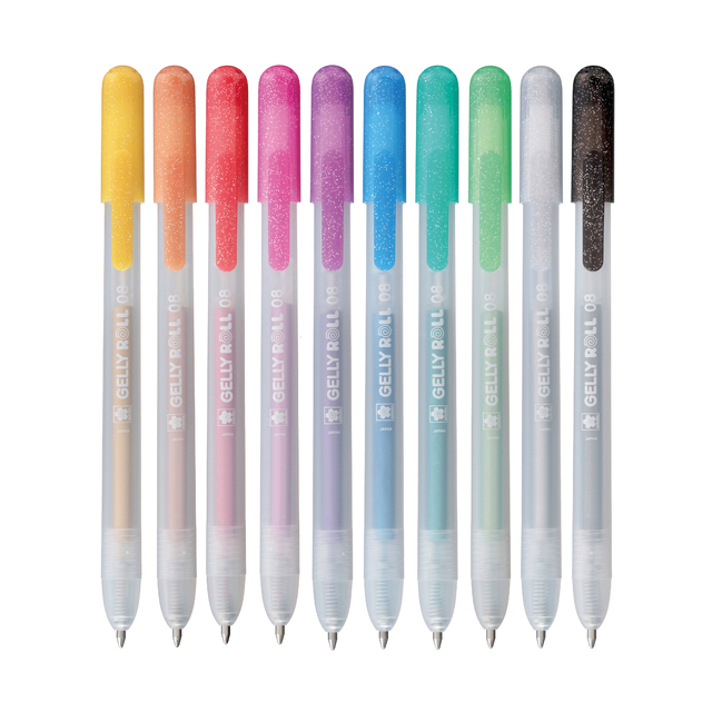 Gelschrijver Sakura Gelly Roll Metallic 08 klikfunctie setà 10 kleuren afbeelding
