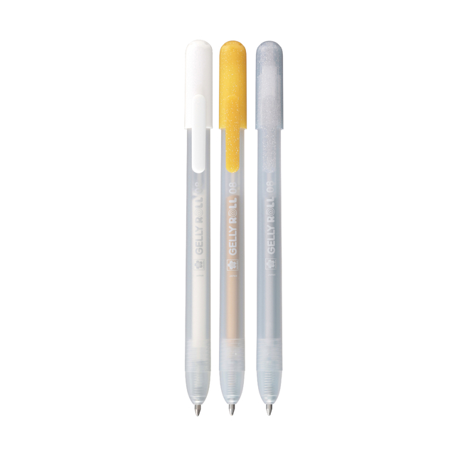 Gelschrijver Sakura Gelly Roll Special 08 klikfunctie setà 3 kleuren goud afbeelding