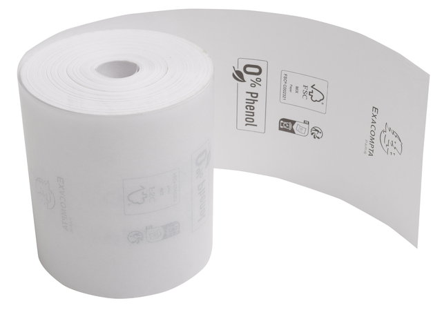 Telrol Exacompta 80mmx76m kernØ12mm thermisch fenolvrij afbeelding