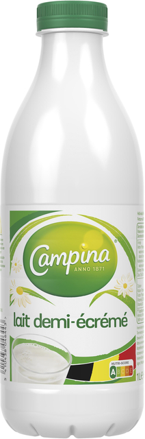 Melk Campina halfvol petfles houdbaar 1 liter afbeelding