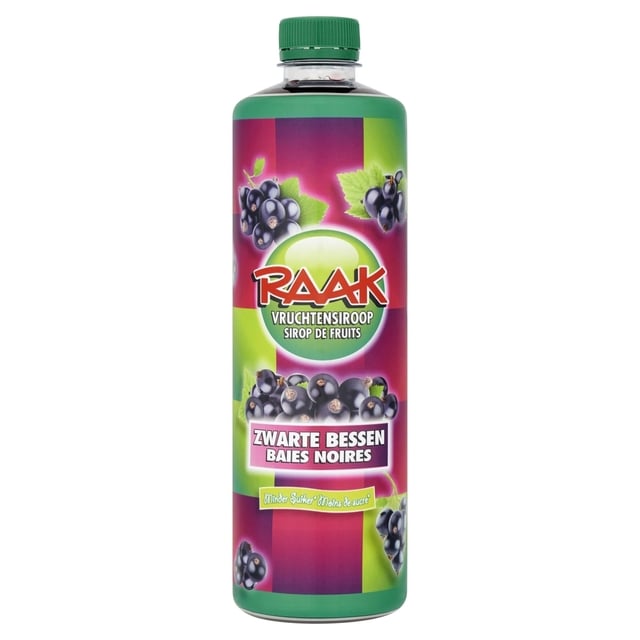 Siroop RAAK zwarte bessen 750ml afbeelding