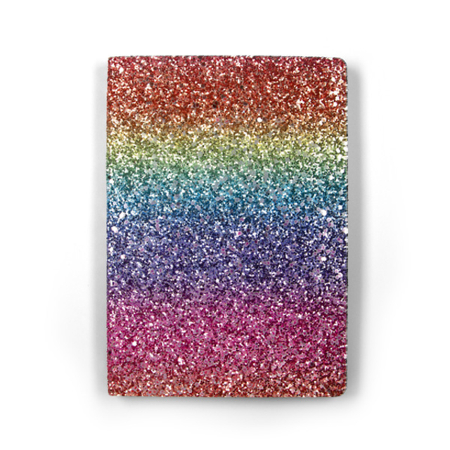 Notitieboek Paperclip Rainbow A5 lijn 96 vel 100gr glitter afbeelding