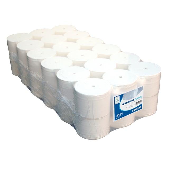 Toiletpapier Coreless 2-laags 104m wit afbeelding