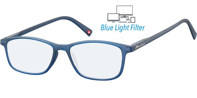Bril Montana +0.00 dpt blue light filter blauw afbeelding