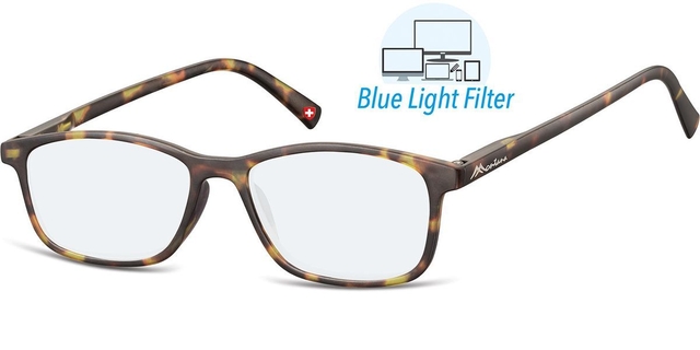 Leesbril Montana +1.00 dpt blue light filter turtle