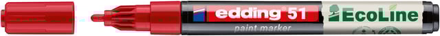 Paintmarker edding 51 EcoLine op waterbasis 1-2mm rood afbeelding