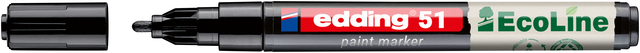 Paintmarker edding 51 EcoLine op waterbasis 1-2mm zwart afbeelding