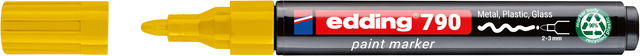 Paintmarker edding 790 op alcoholbasis 2-3mm geel afbeelding