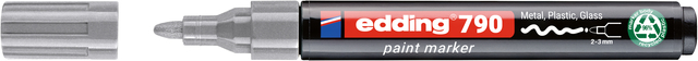 Paintmarker edding 790 PCR op alcoholbasis 2-3mm zilver