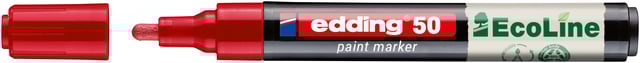 Paintmarker edding 50 EcoLine op waterbasis 2-3mm rood afbeelding