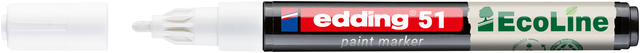 Paintmarker edding 51 EcoLine op waterbasis 1-2mm wit afbeelding