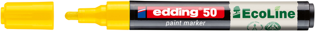 Paintmarker edding 50 EcoLine op waterbasis 2-3mm geel afbeelding