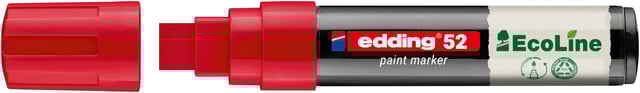 Paintmarker edding 52 EcoLine op waterbasis 4-15mm rood afbeelding