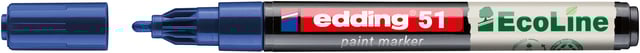 Paintmarker edding 51 EcoLine op waterbasis 1-2mm blauw afbeelding