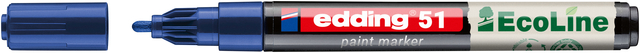 Paintmarker edding 51 EcoLine op waterbasis 1-2mm blauw afbeelding