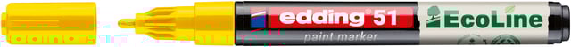 Paintmarker edding 51 EcoLine op waterbasis 1-2mm geel afbeelding