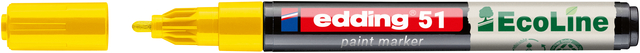 Paintmarker edding 51 EcoLine op waterbasis 1-2mm geel afbeelding