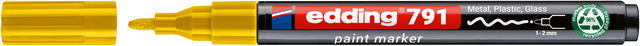 Paintmarker edding 791 op alcoholbasis 1-2mm geel afbeelding