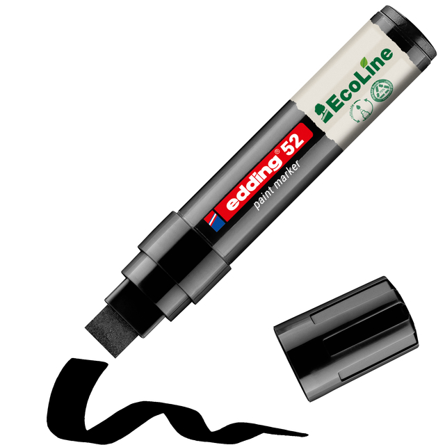 Paintmarker edding 52 EcoLine op waterbasis 4-15mm zwart — Foto 2 van 2