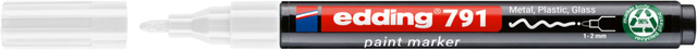 Paintmarker edding 791 PCR op alcoholbasis 1-2mm wit