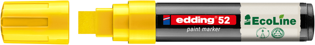 Paintmarker edding 52 EcoLine op waterbasis 4-15mm geel afbeelding