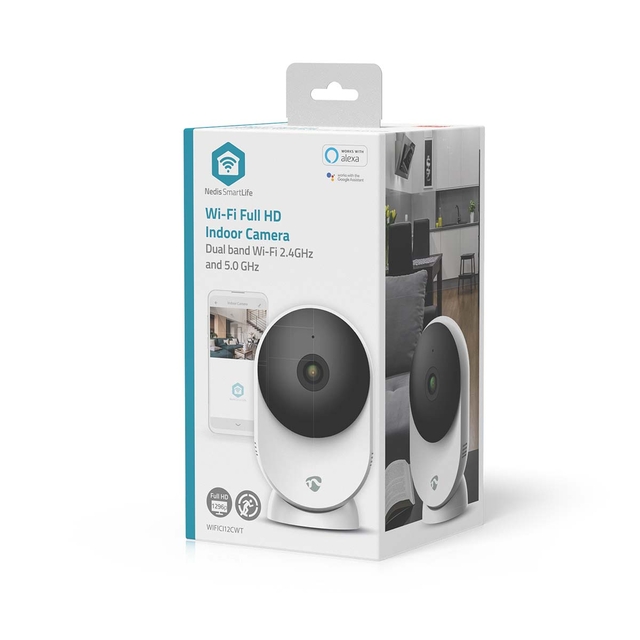 Beveiligingscamera Nedis Smartlife Wifi indoor 3MP Full HD 1296p wit — Foto 2 van 2