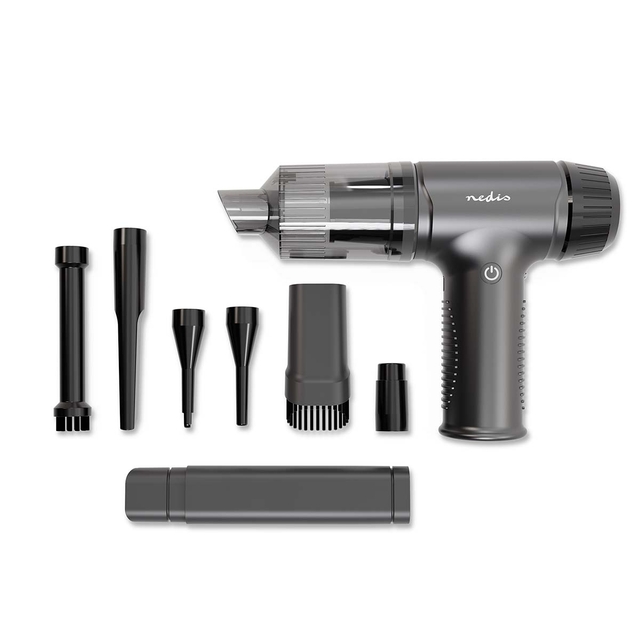 Handstofzuiger / luchtblazer Nedis 90W oplaadbaar zwart afbeelding