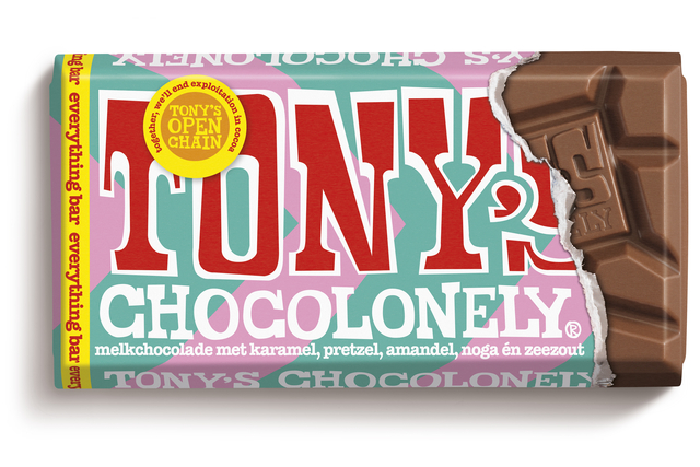 Chocolade Tony's Chocolonely melk everything reep 90 gram — Foto 2 van 2