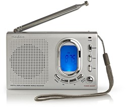 Wereldradio Nedis met wekker RDWR1000GY