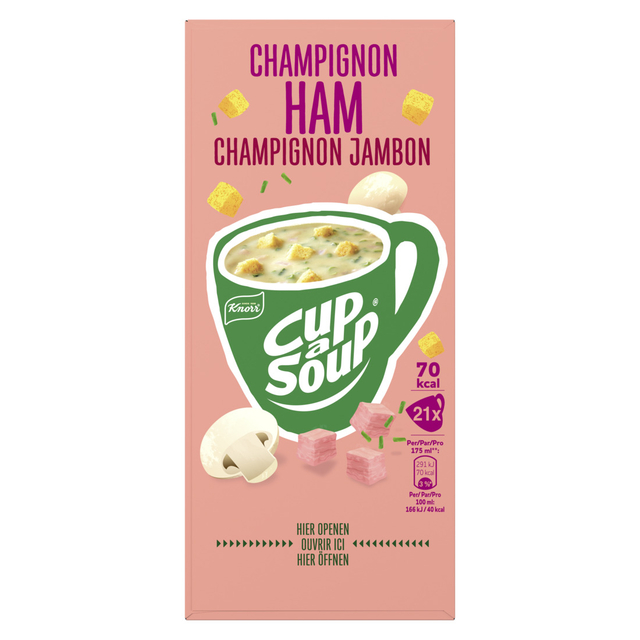 Cup-a-Soup Knorr champignon ham 21x175ml afbeelding
