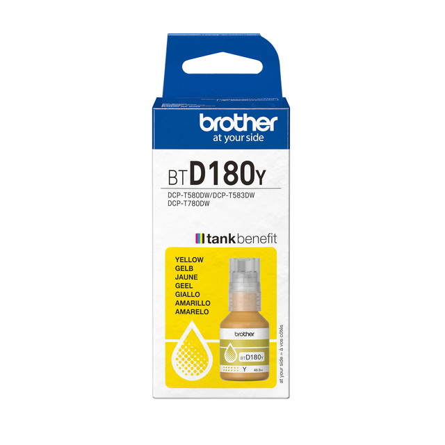 Navulinkt Brother BT-D180Y geel afbeelding