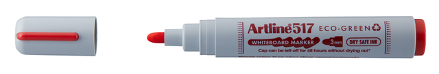 Whiteboardmarker Artline 517 Dry Safe Eco rond medium rood afbeelding