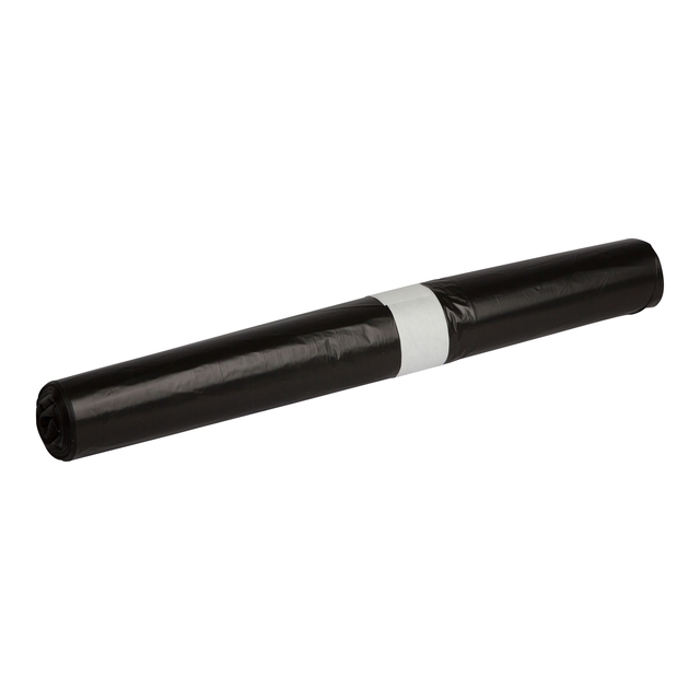 Afvalzak Propsac HDPE T23 58x100cm 70L zwart rol à 25 stuks afbeelding