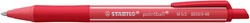 Balpen STABILO pointball colorful medium rood