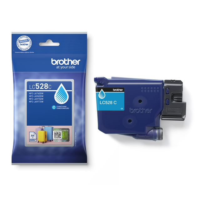 Brother LC-528 cartridge cyaan — Foto 3 van 3