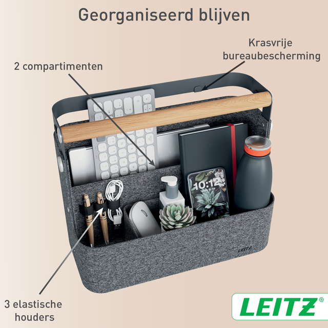 Bureau organizer Leitz draagbaar hangend donkergrijs — Foto 2 van 2