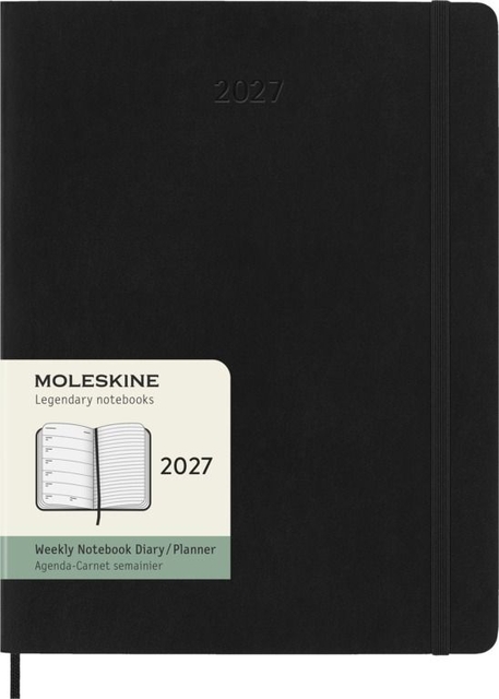 Agenda 2027 Moleskine 12M Planner Weekly 7dagen/1pagina xl sc black