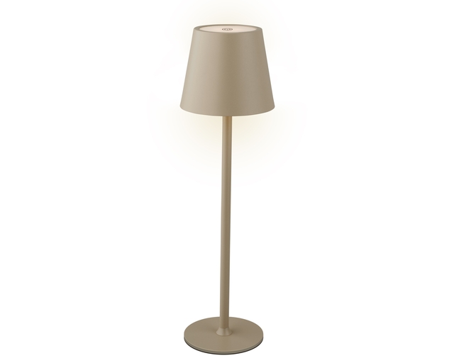 Tafellamp Lumineo led oplaadbaar steady binnen bruin afbeelding
