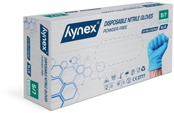 Handschoen Hynex nitril extra sterk S blauw 5gr 100 stuks