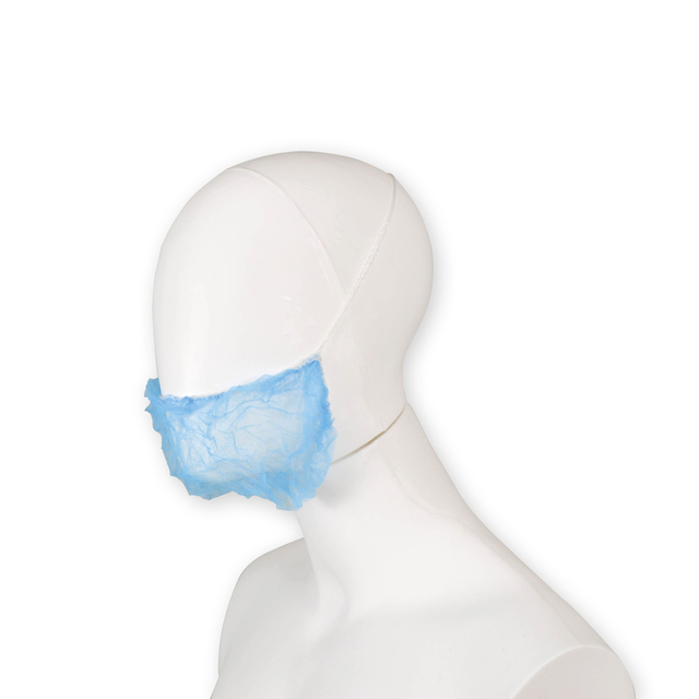 Baardnet Hynex non-woven blauw pp 100 stuks — Foto 2 van 2