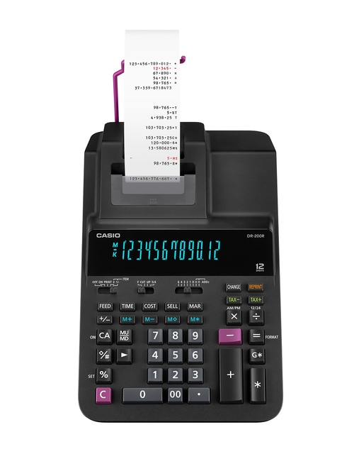 Rekenmachine Casio DR-200R afbeelding