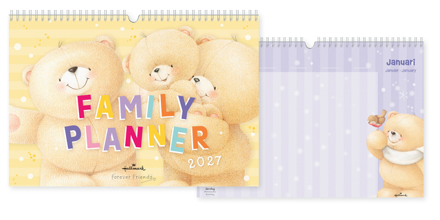 Familiekalender 2027 Forever Friends A4 internationaal — Foto 2 van 2