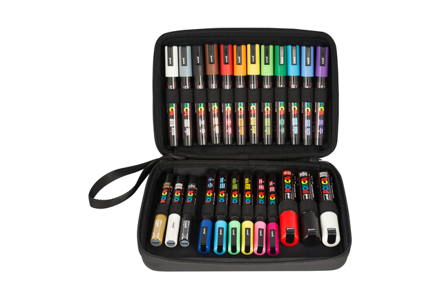 Paintmarker Uni POSCA assorti koffer à 24 stuks