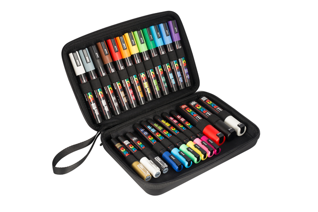 Paintmarker Uni POSCA assorti koffer à 24 stuks — Foto 2 van 2