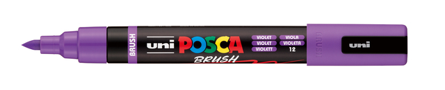 Paintmarker Uni POSCA PC-5BR brushpunt medium violet