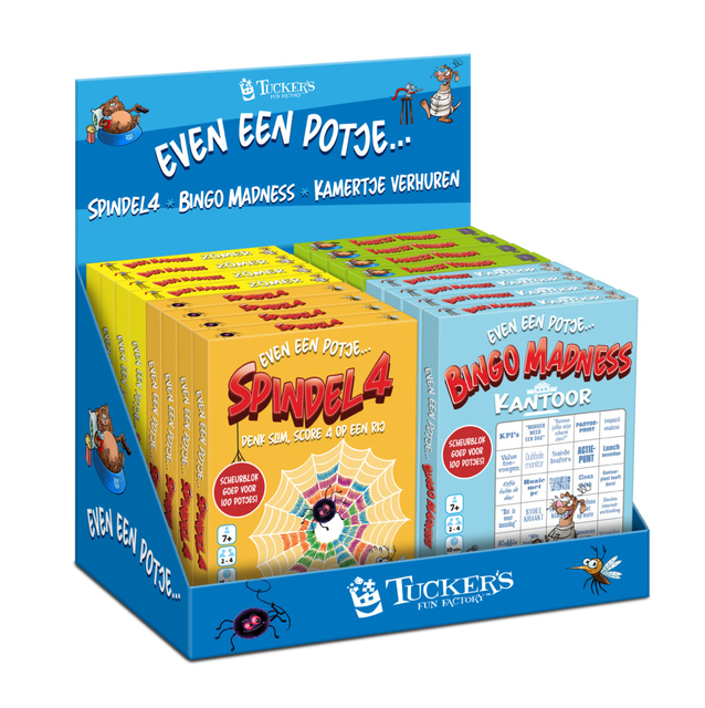 Spellenmix Even een potje display à 16 stuks assorti